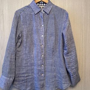 Women 100% linen Blouse,Size 6.